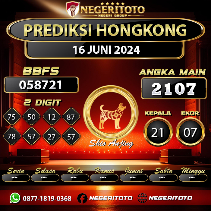 Negeritoto Prediksi Hongkong Tgl 16 Juni 2024